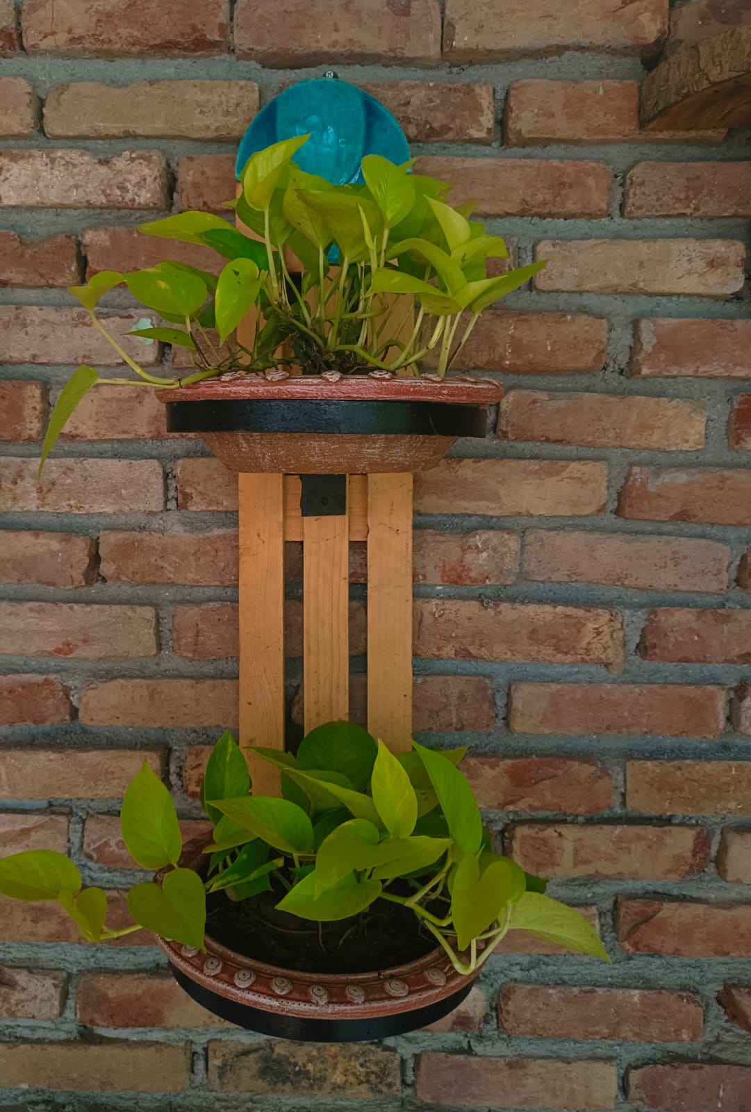 outdoor wall plant rack Vertical wall plant stand for home garden balcony d – Sondha The Garden Shop