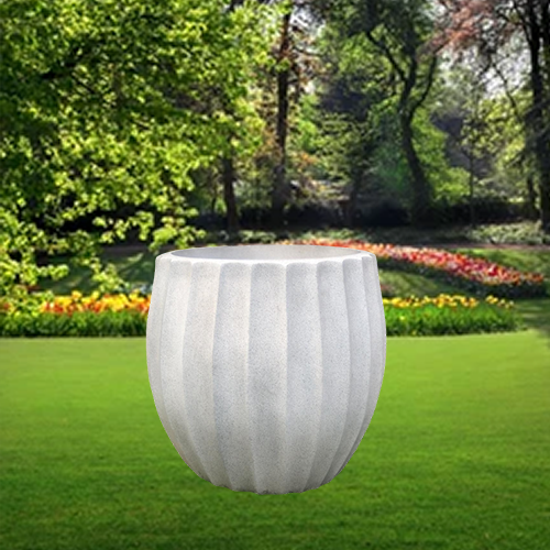 LIGHTWEIGHT KHARBOOJA PLANTER POT IN UNBREAKBLE FIBER HOME GARDEN BALCONY PATIO DECOR