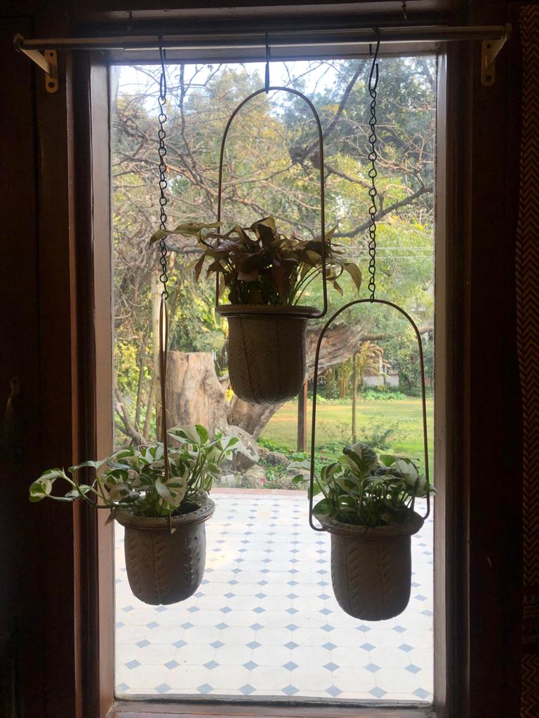 rods for hanging plants Hanging planter with adjustable rod – Sondha The Garden Shop