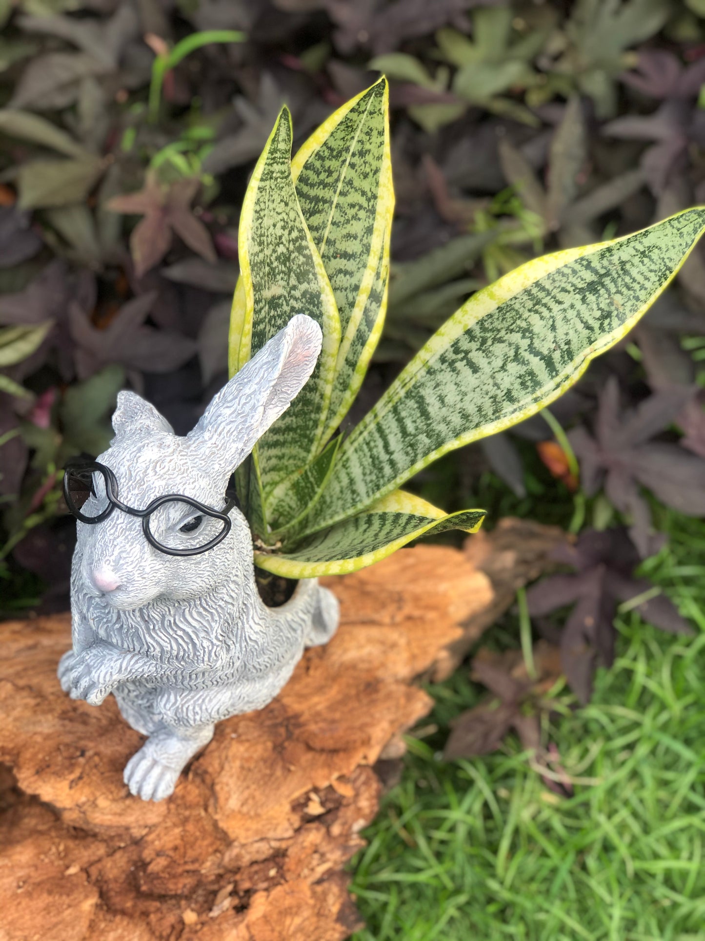 RABBIT WITH BENT EAR FOR OUTDOOR DECOR