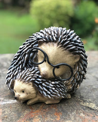 porcupine with baby figurine
