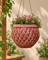 Pineapple Terracotta Hanging Planter (Small)
