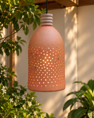 Tall Terracotta Garden Lantern