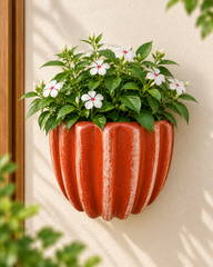 Classic Fluted Terracotta Wall Planter
