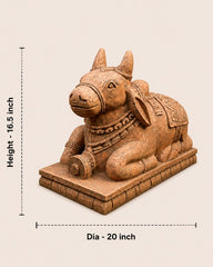 Sandstone Nandi Statue