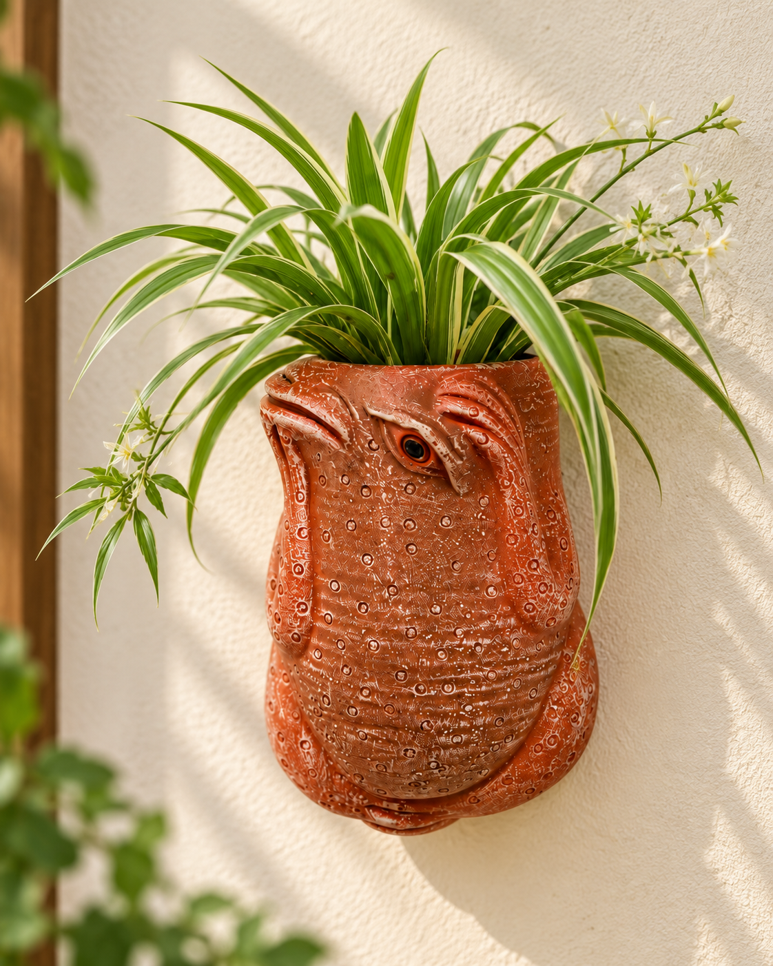 Frog Terracotta Wall Planter