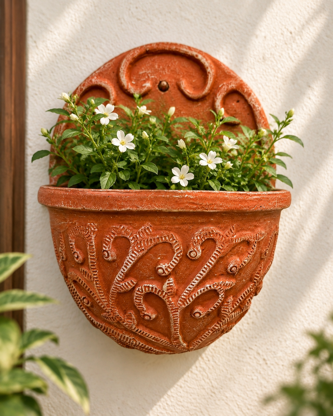 Phool Patti Terracotta Wall Planter
