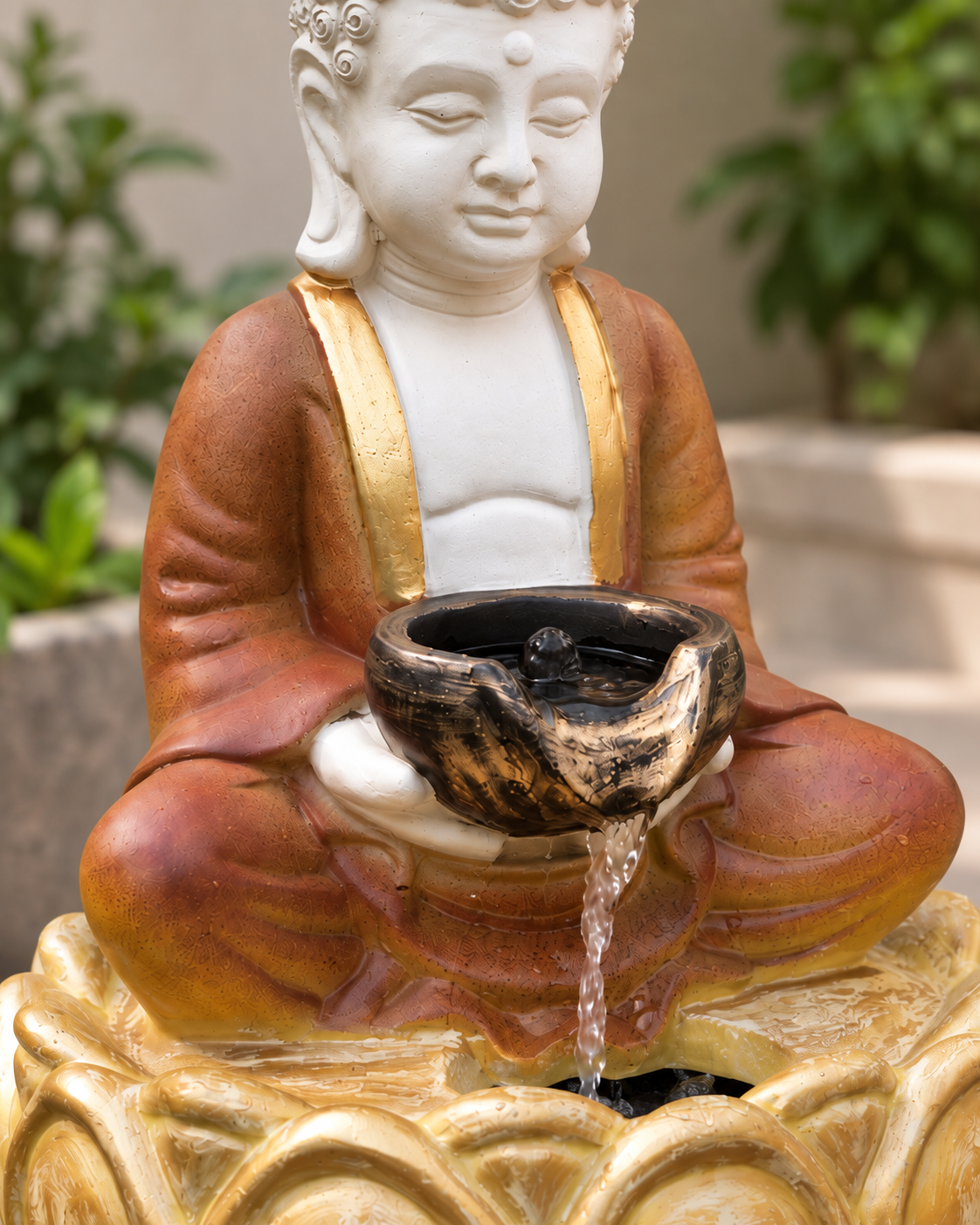 Serene Buddha Cascade Waterfall