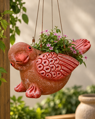 Bird Terracotta Hanging Planter