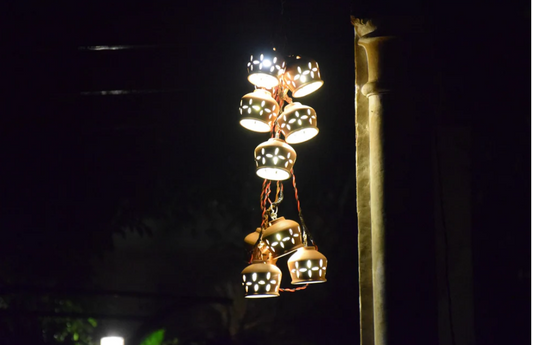 Terracotta 10 Feet LED Fairy String Cluster Lights