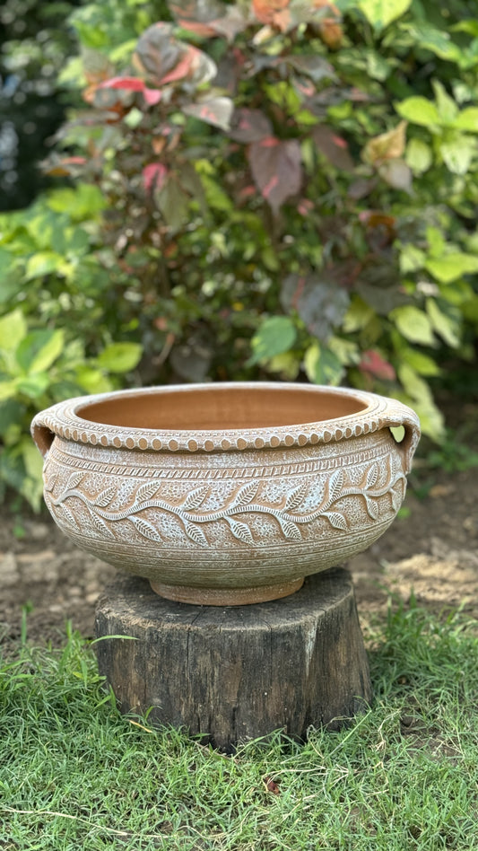 TERRACOTTA URLI POT FOR HOME GARDEN BALCONY DECOR