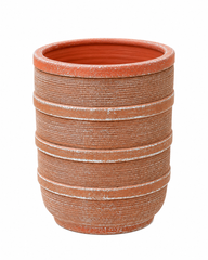 Ribbed Terracotta Planter