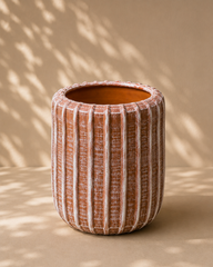Fluted Terracotta Planter