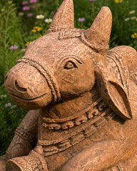 Sandstone Nandi Statue