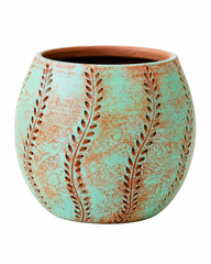 Floral Terracotta Planter