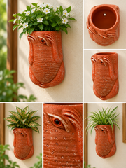 Frog Terracotta Wall Planter