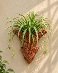 Four-Antler Stag Terracotta Wall Planter