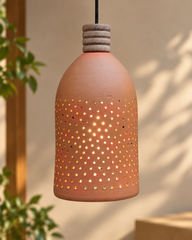 Tall Terracotta Garden Lantern