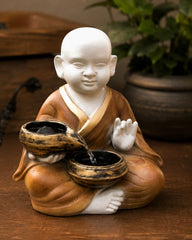 Zen Baby Monk Garden Waterfall