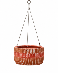 Ribbed Katora Terracotta Hanging Planter