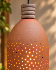 Tall Terracotta Garden Lantern