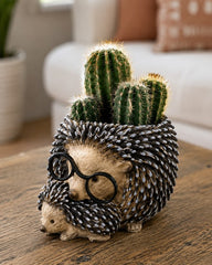 porcupine with baby figurine
