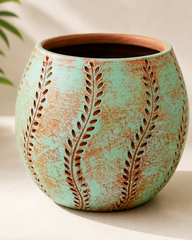 Floral Terracotta Planter
