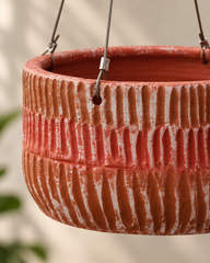 Ribbed Katora Terracotta Hanging Planter
