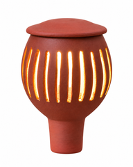 Ribbed Terracotta Garden Torch