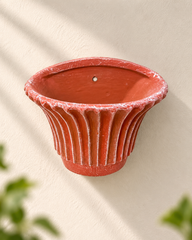 Fluted Terracotta Wall Planter