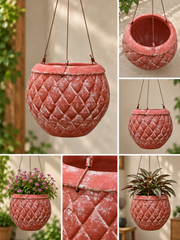 Pineapple Terracotta Hanging Planter (Small)