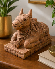Sandstone Nandi Statue