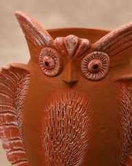 Owl with wings Terracotta Planter