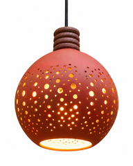 Dotted Terracotta Garden Lantern