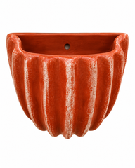 Classic Fluted Terracotta Wall Planter