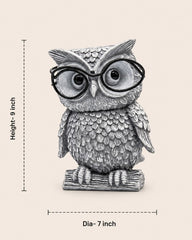 Wise Owl Planter with Glasses