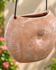 Shell Terracotta Hanging Planter