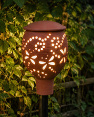 Dragonfly Terracotta Garden Torch
