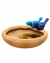 Ceramic Twin Bird Feeder