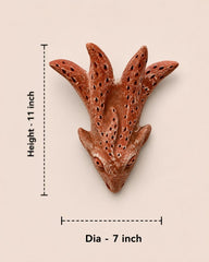 Four-Antler Stag Terracotta Wall Planter