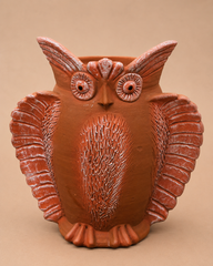 Owl with wings Terracotta Planter