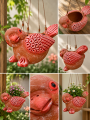 Bird Terracotta Hanging Planter