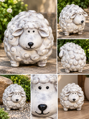 Curly Sheep Garden Decor