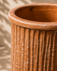 Decorative Ribbed Planter