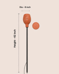Dragonfly Terracotta Garden Torch