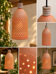 Tall Terracotta Garden Lantern