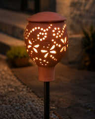 Dragonfly Terracotta Garden Torch