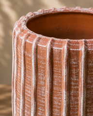 Fluted Terracotta Planter