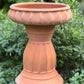 Terracotta Bird Bath with pedestal for Home Garden Balcony décor
