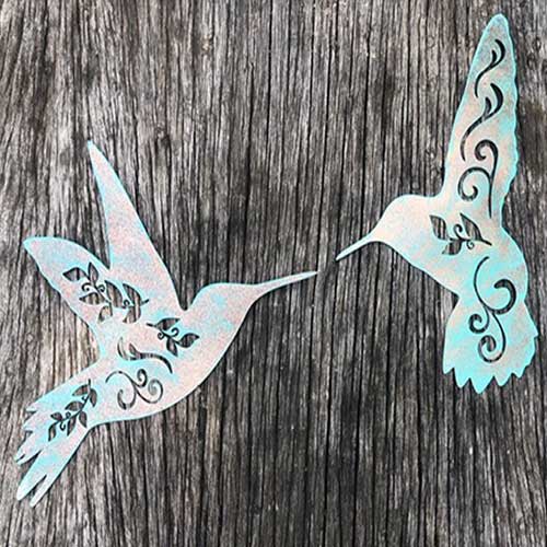 HUMMING BIRD METAL WALL ART